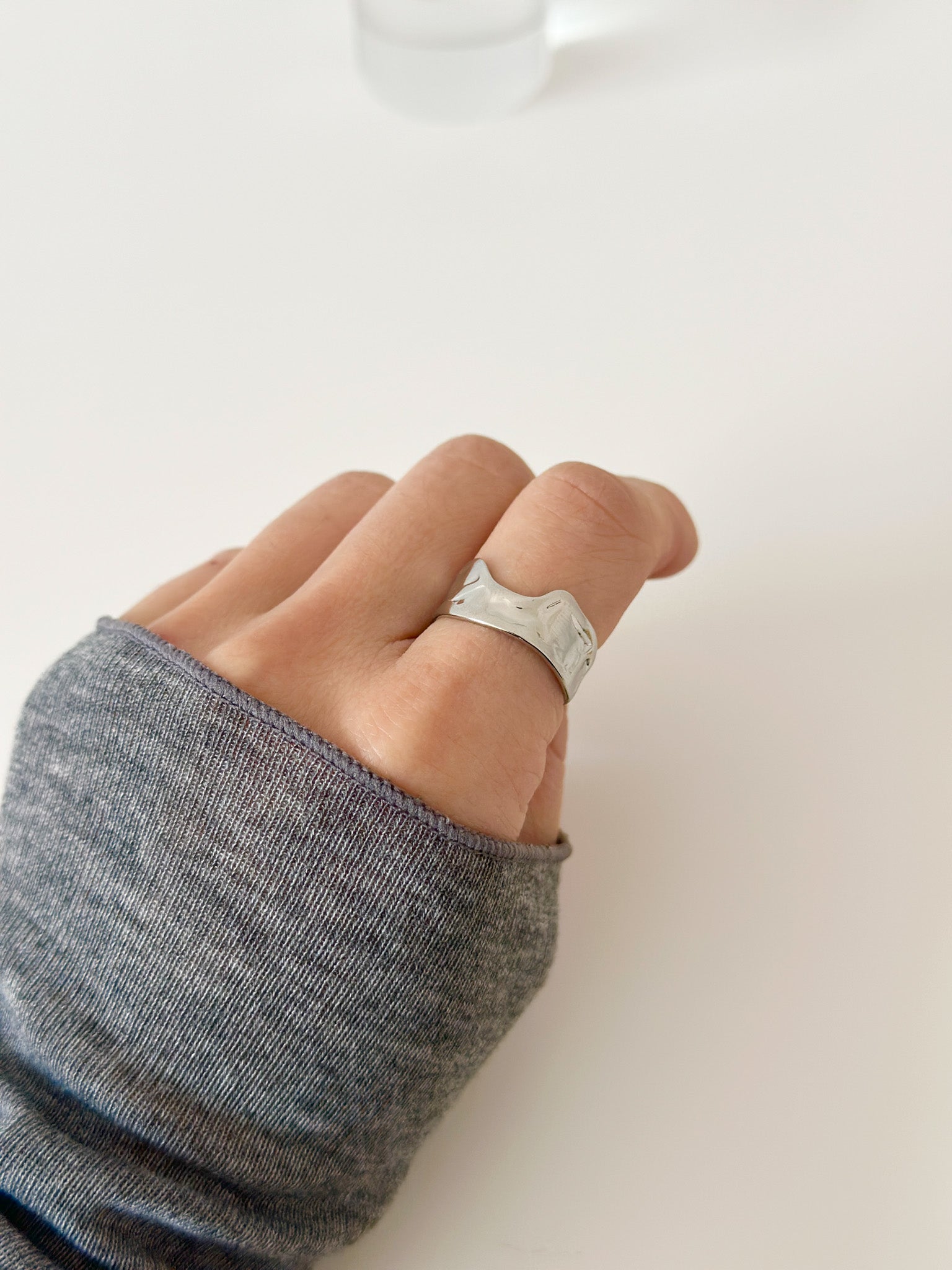 Wave Whisper Ring - Jas | Gold & silver ring - Jas | Perfect On You