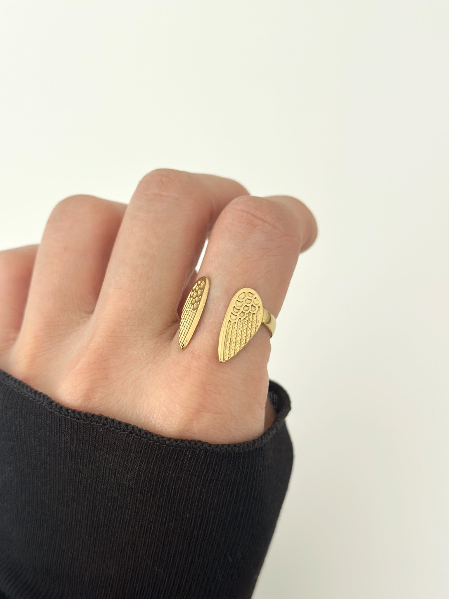 Wing Whisper Ring - Jas | Gold Ring - Jas | Perfect On You