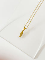 XIchthys Fish Symbol Necklace - Jas | Gold necklace - Jas | Perfect On You